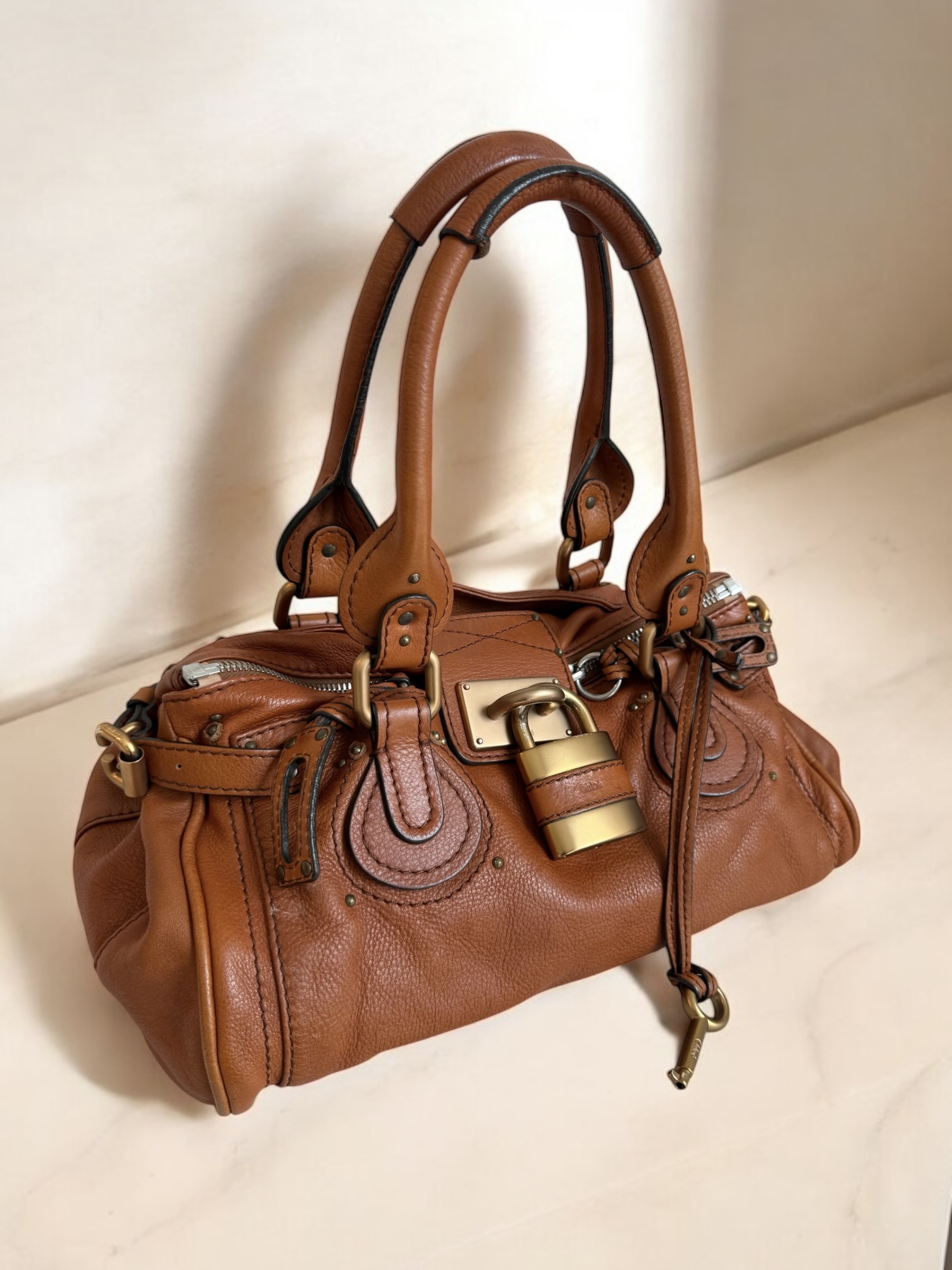 Terracotta Chloé Paddington bag