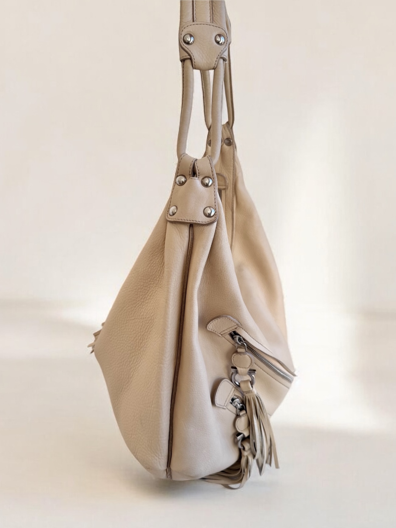 Ferragamo large hobo tassel bag