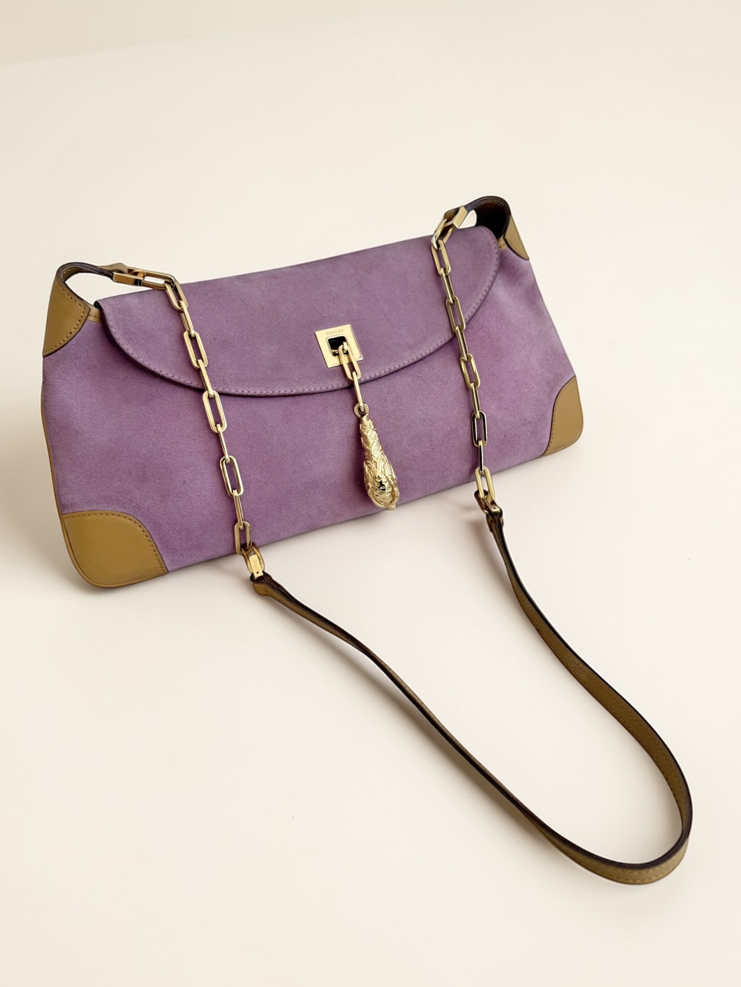 Lilac Suede Tom Ford Gucci Mini Jackie Bag