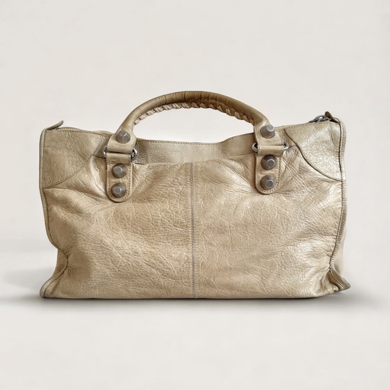 Cream Work Balenciaga City Bag