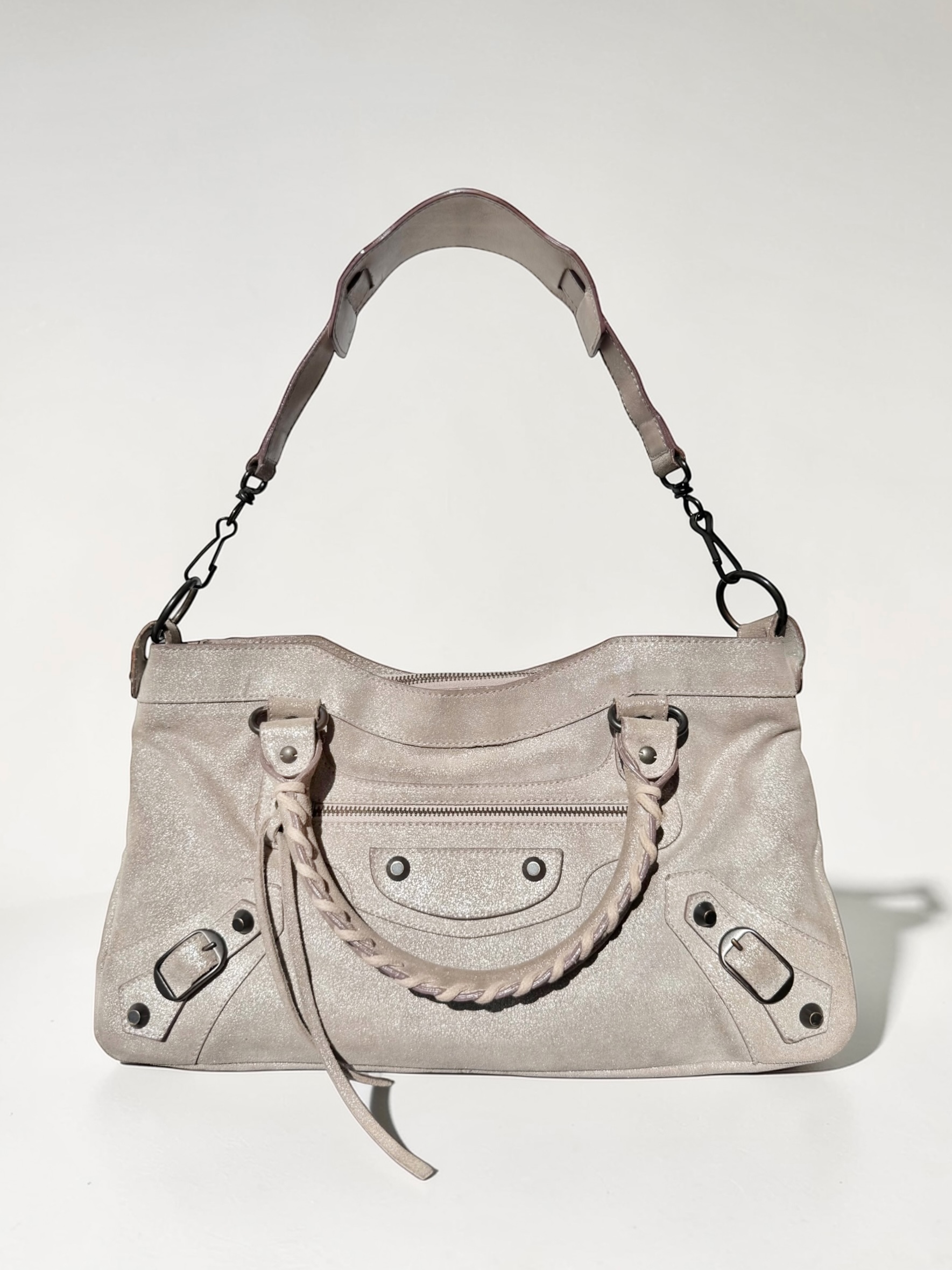 Sparkling Suede 10th Anniversary Balenciaga City First Bag