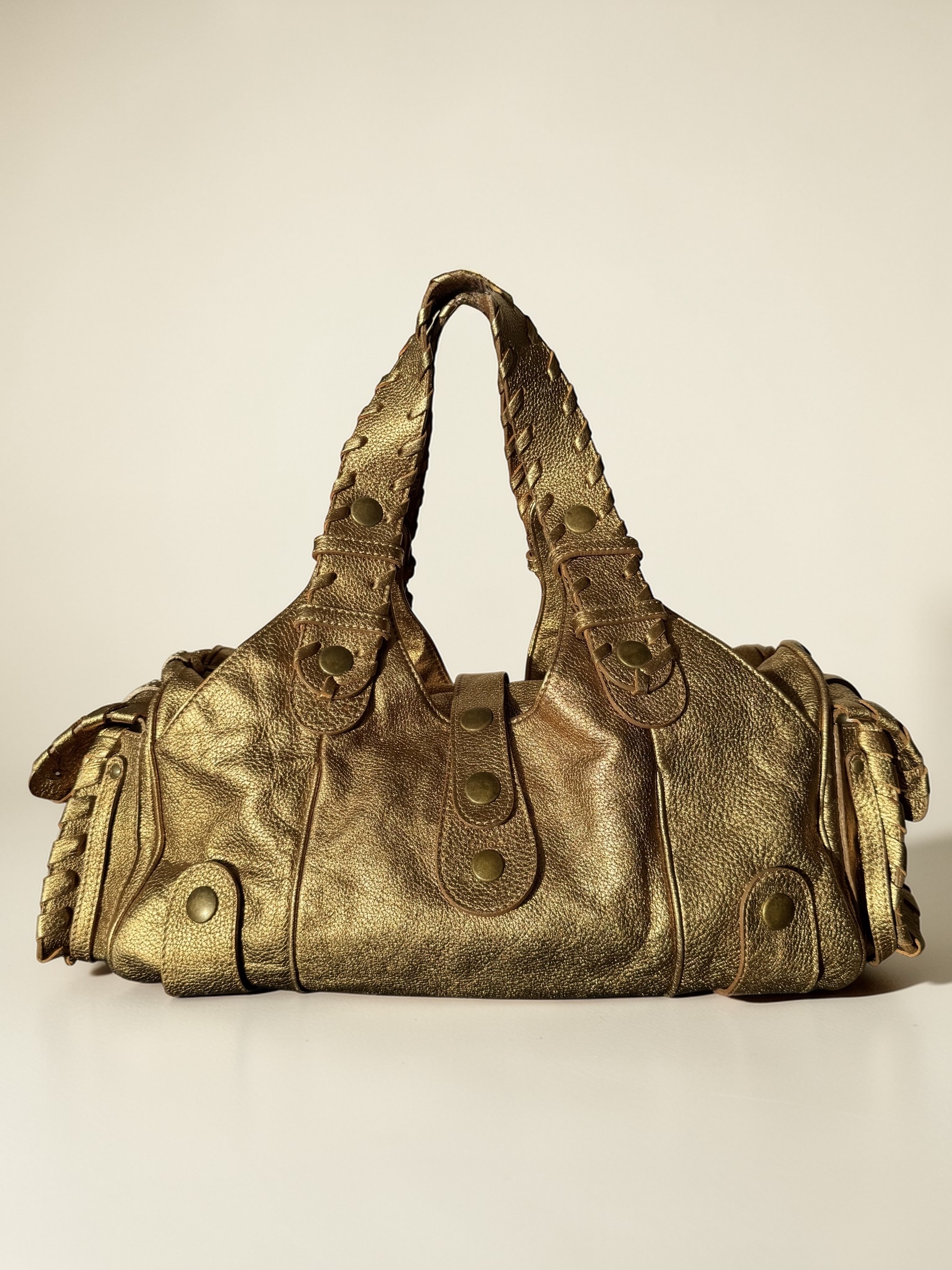 Gold Chloé Silverado Bag