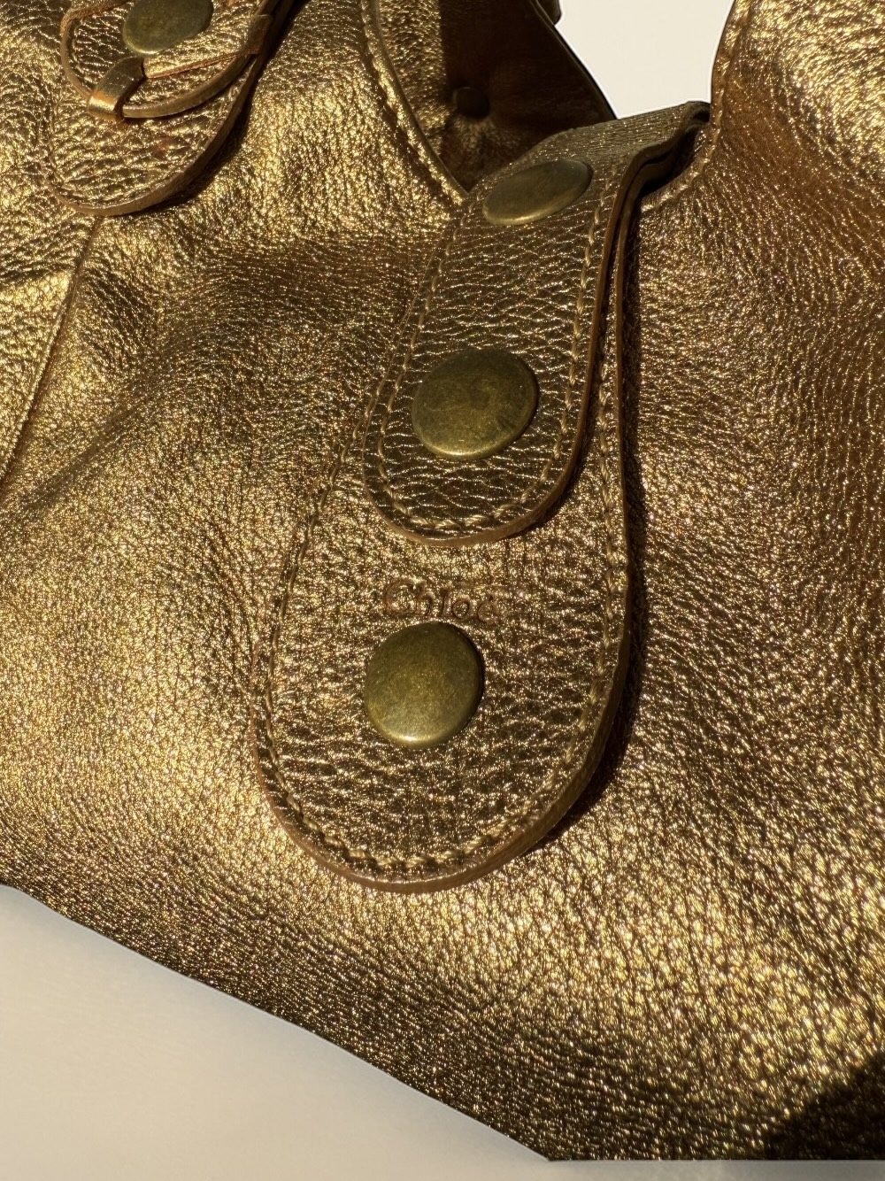 Gold Chloé Silverado Bag