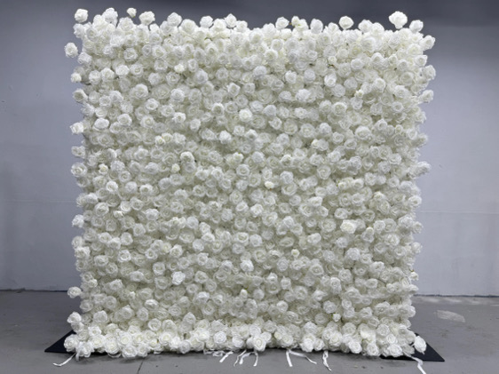 4hrs-Pure White Flower Wall Rental