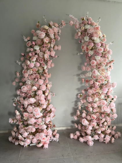 6hrs-Blush Pink and White Flower Arch Rental 