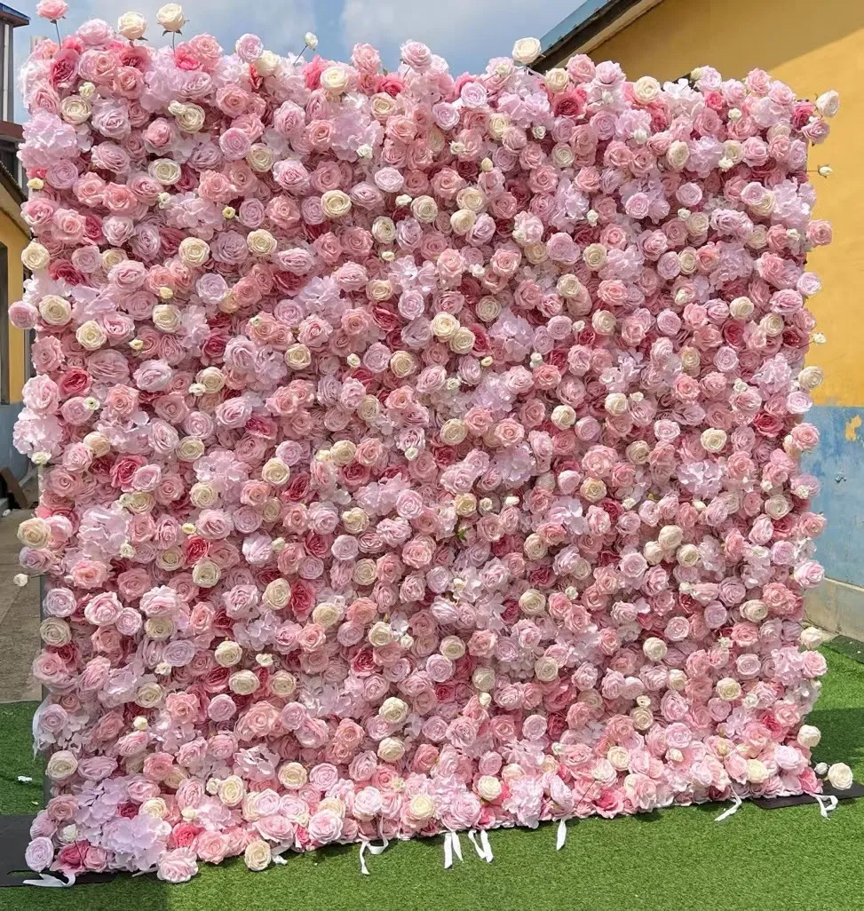6hrs-Pink Flower Wall Rental 