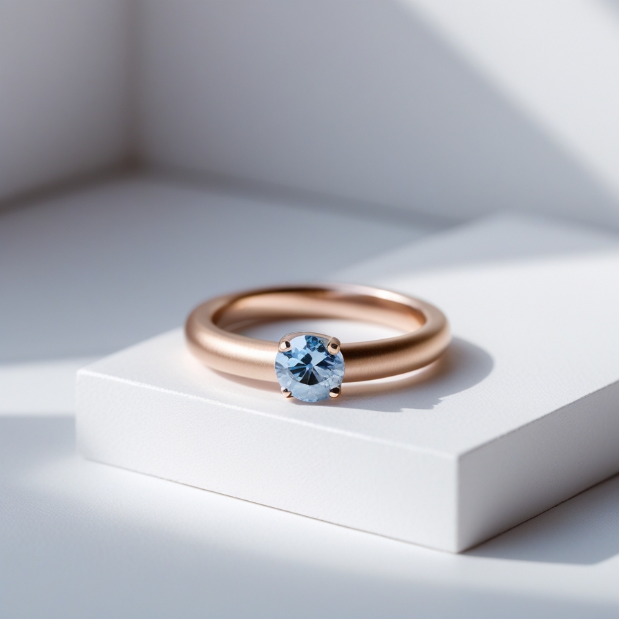 Celeste Glow Solitaire Ring