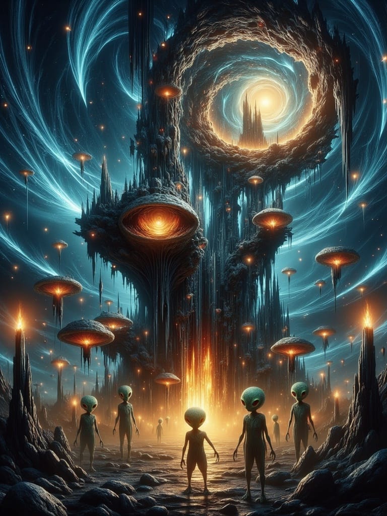 Surreal Alien Art Print