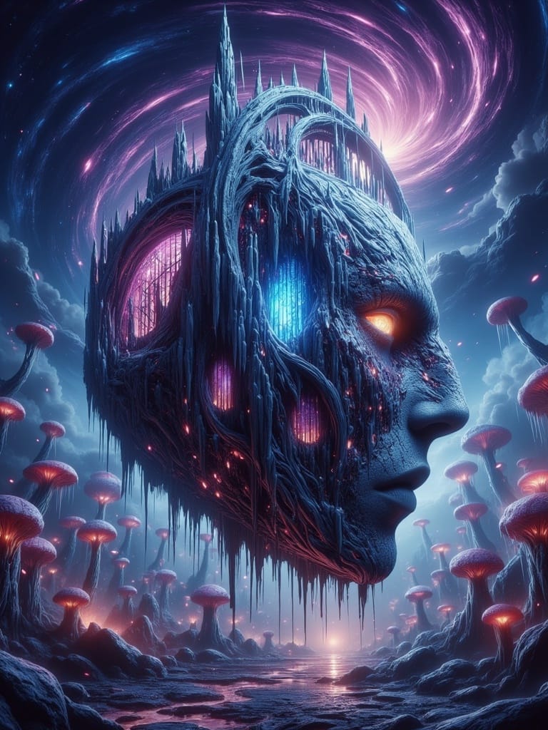 Ethereal Alien Landscape Artwork