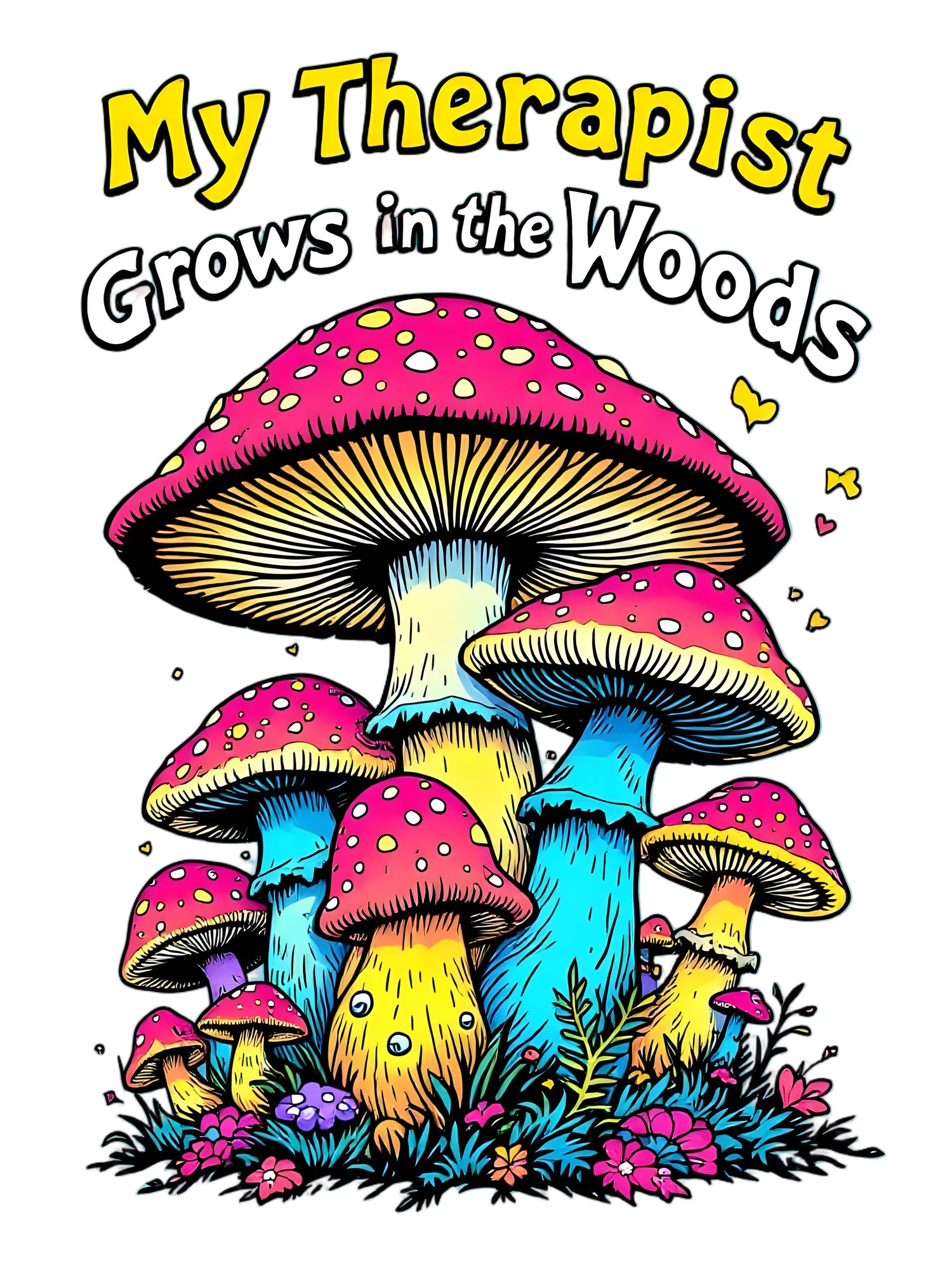 Mushroom Artwork T-shirt