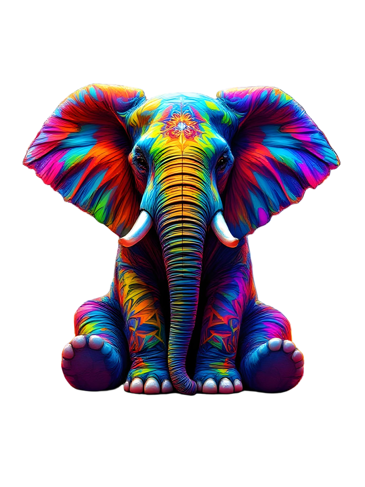 Colorful Elephant T-shirt