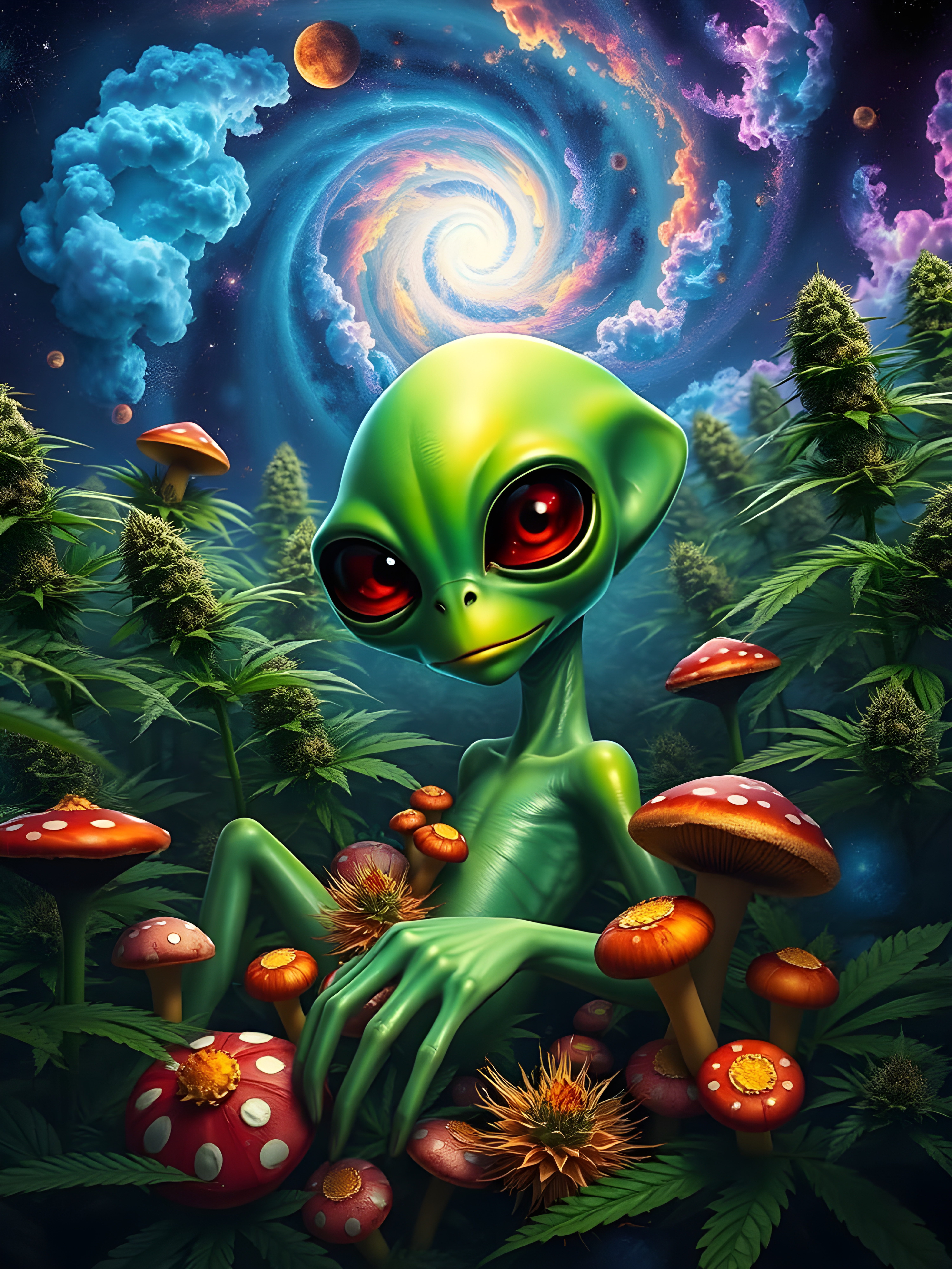Alien Garden Print