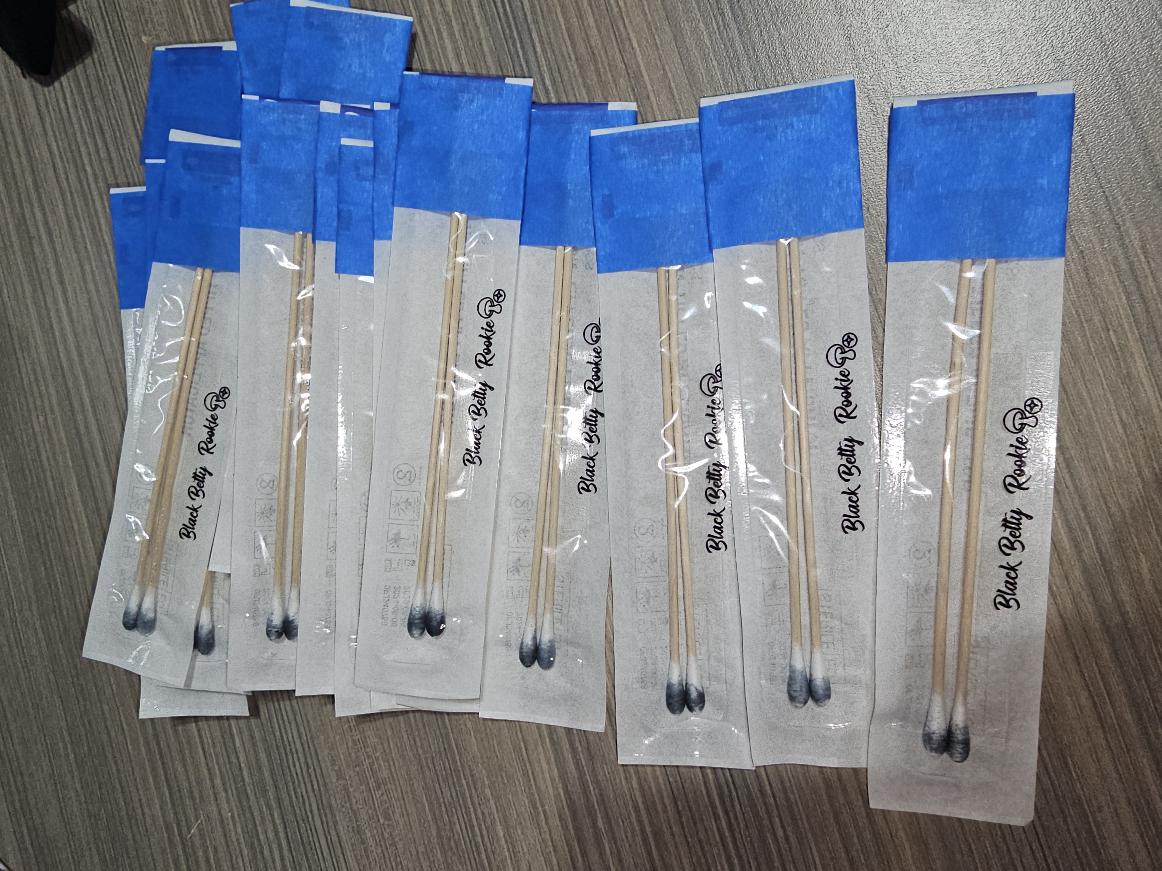 Black Betty Gates swab set for microscopy purposes only