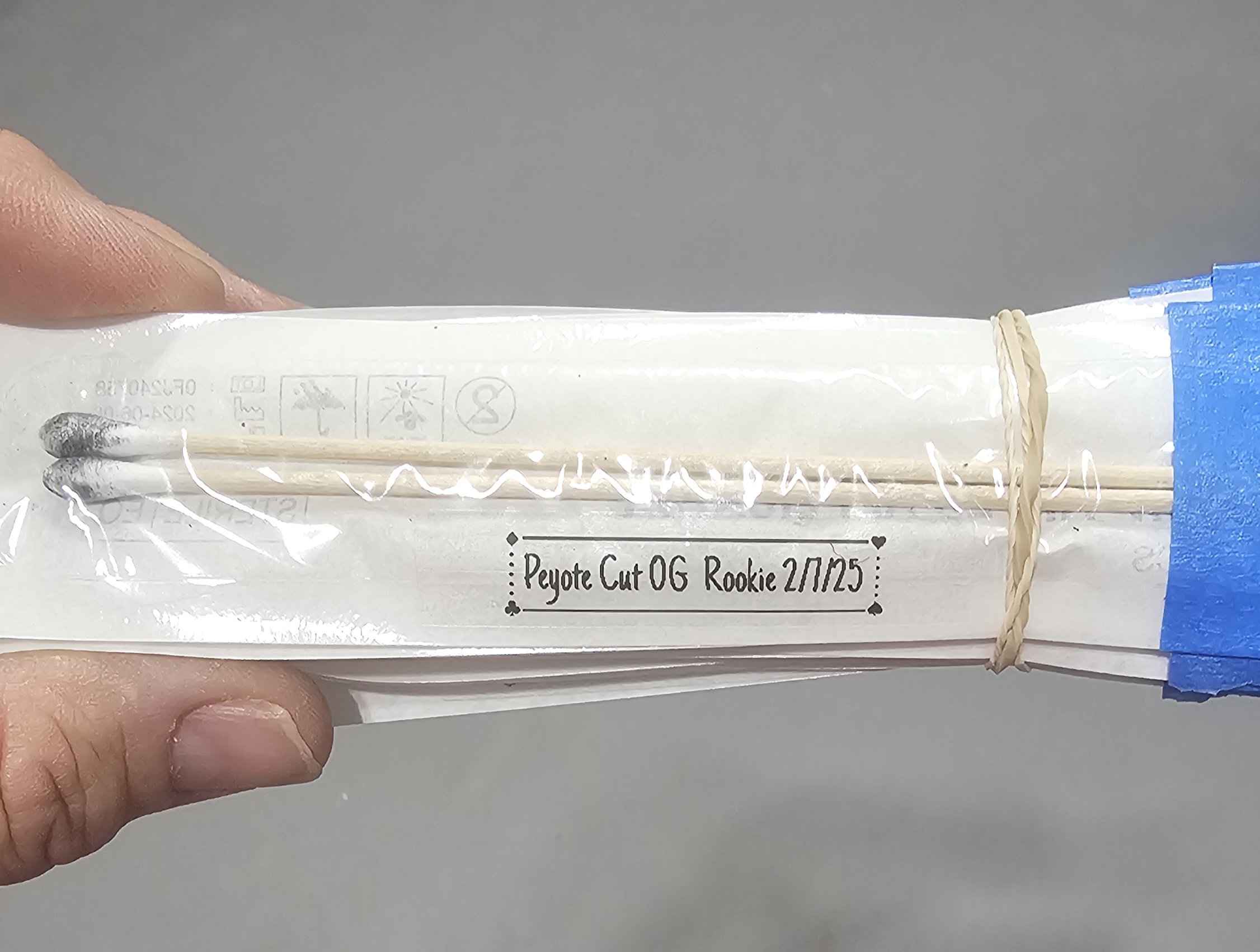 Peyote Cut Og swab set for microscopy purposes 