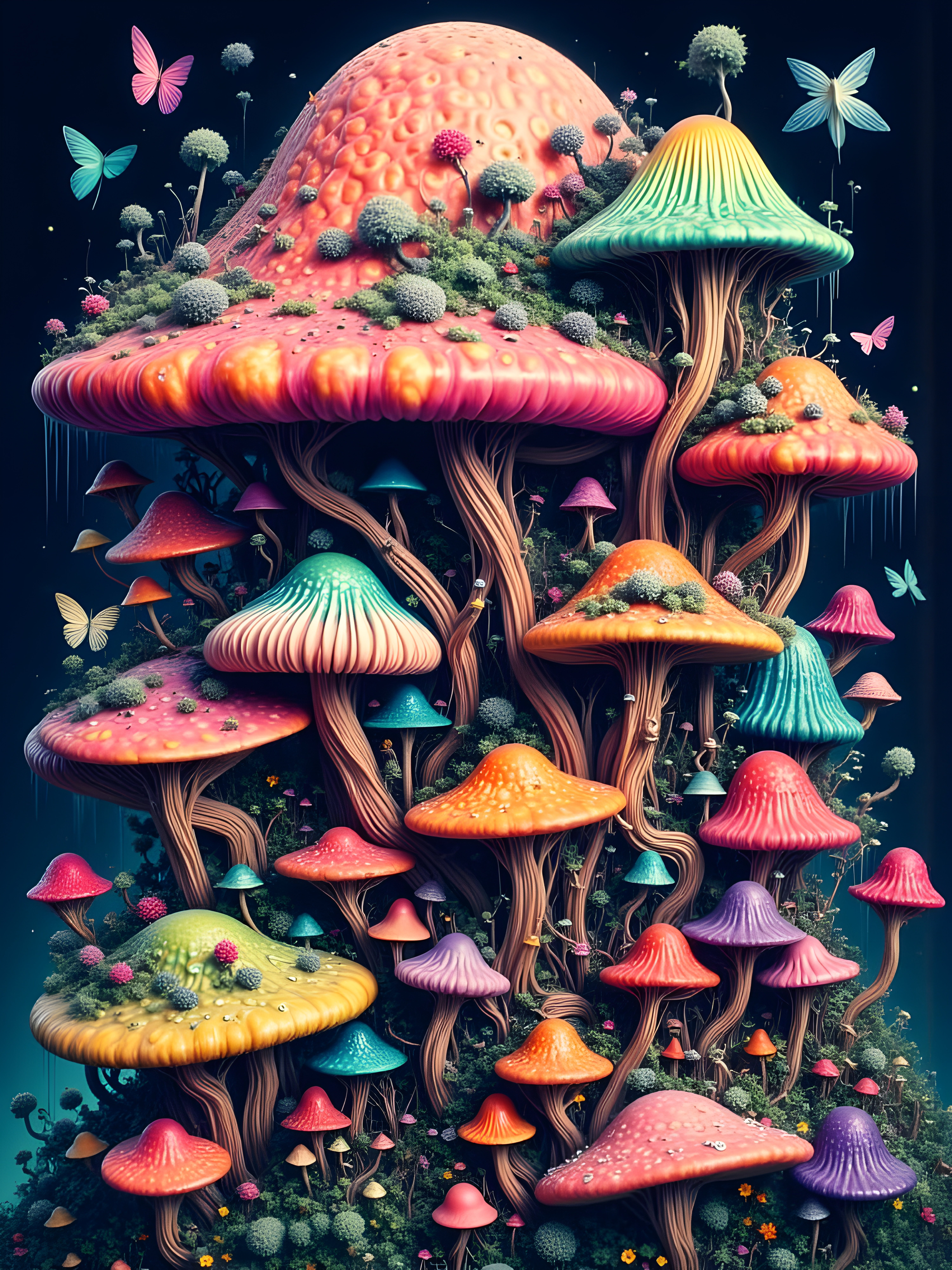 Fantasy Mushroom Art Print