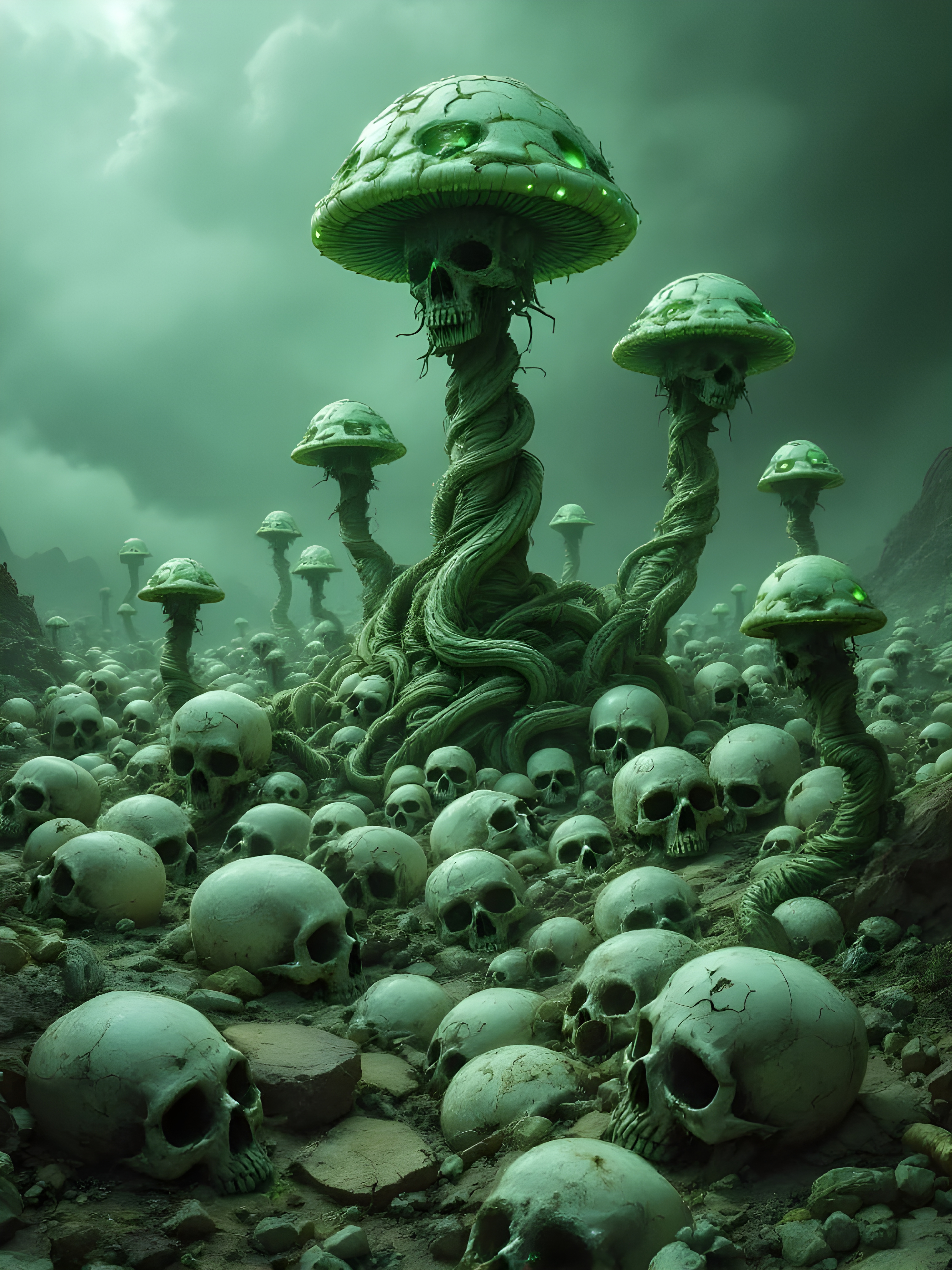 Skull Mushrooms 