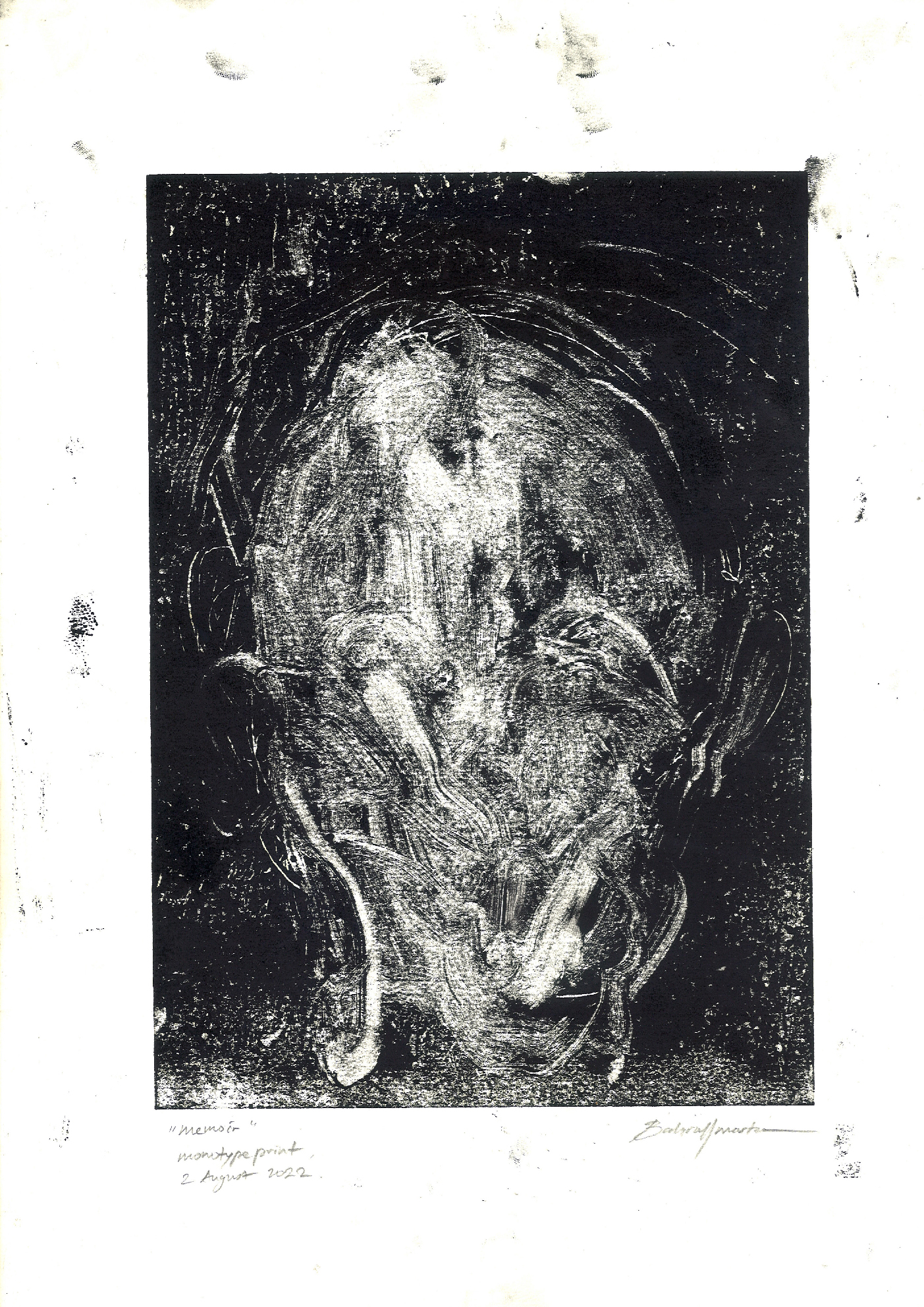 Monotype Untitled Portrait 14