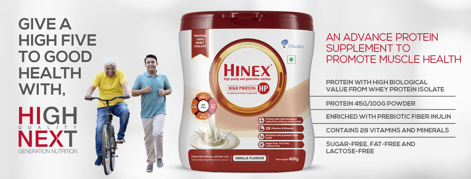Hinex High Protein HP Vanilla Flavour