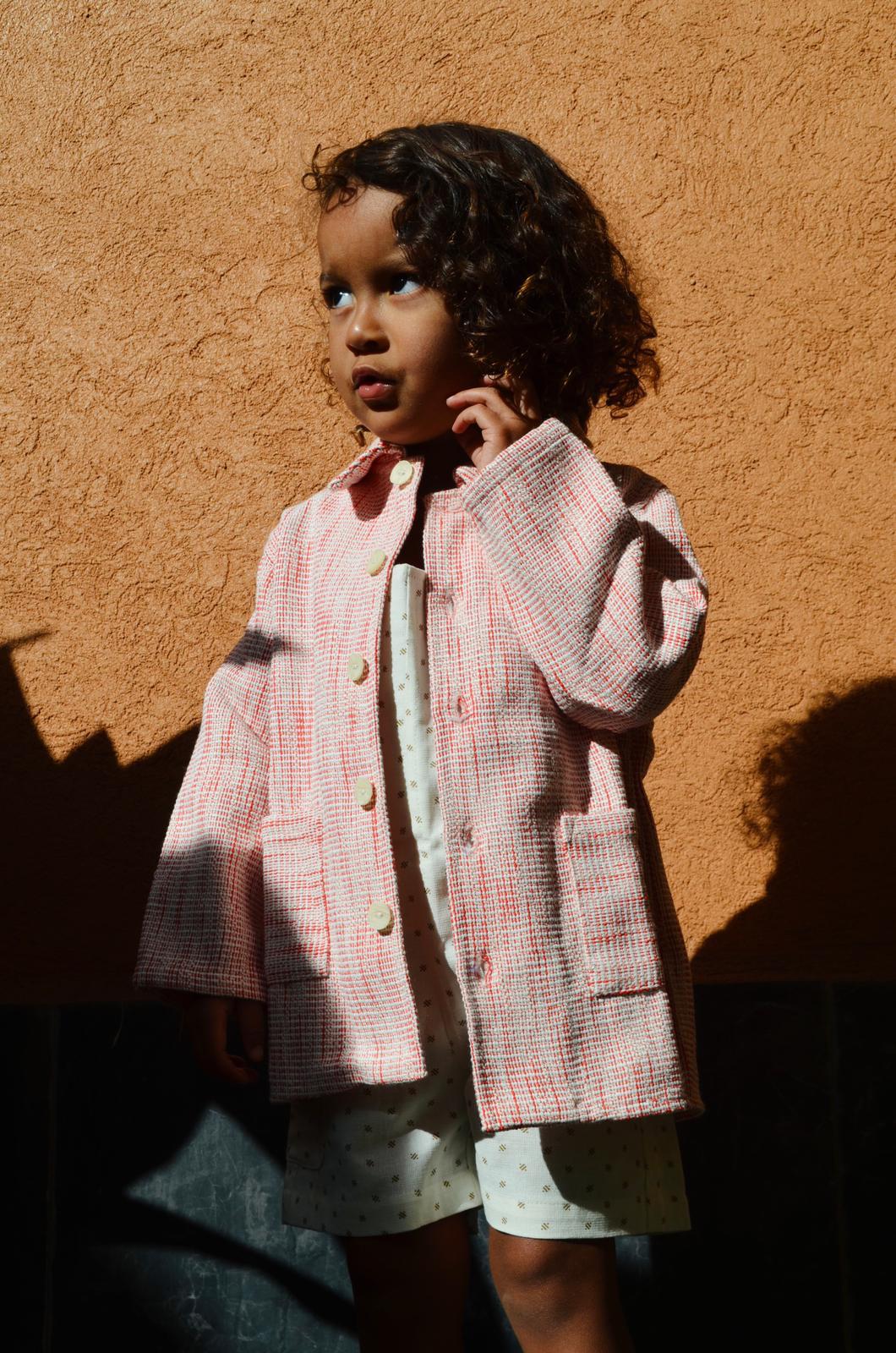 Veste enfant en coton tissé_Nekhoui_Maroc