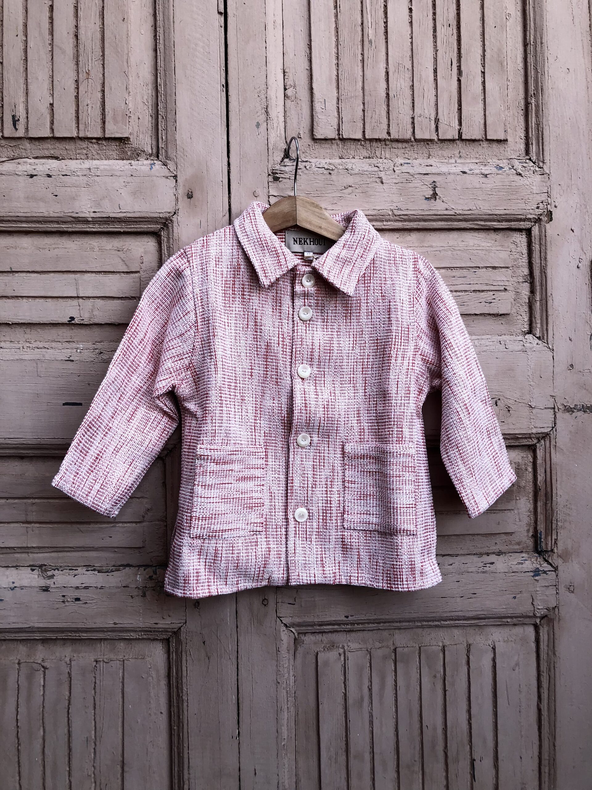 Veste enfant en coton tissé_Nekhoui_Maroc