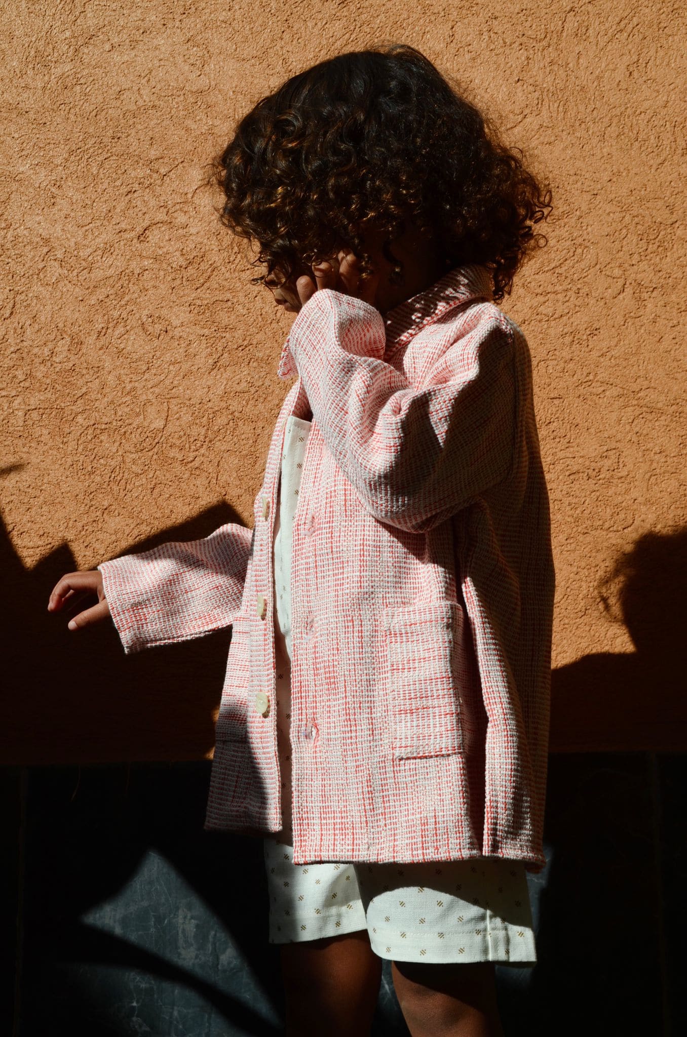 Veste enfant en coton tissé_Nekhoui_Maroc