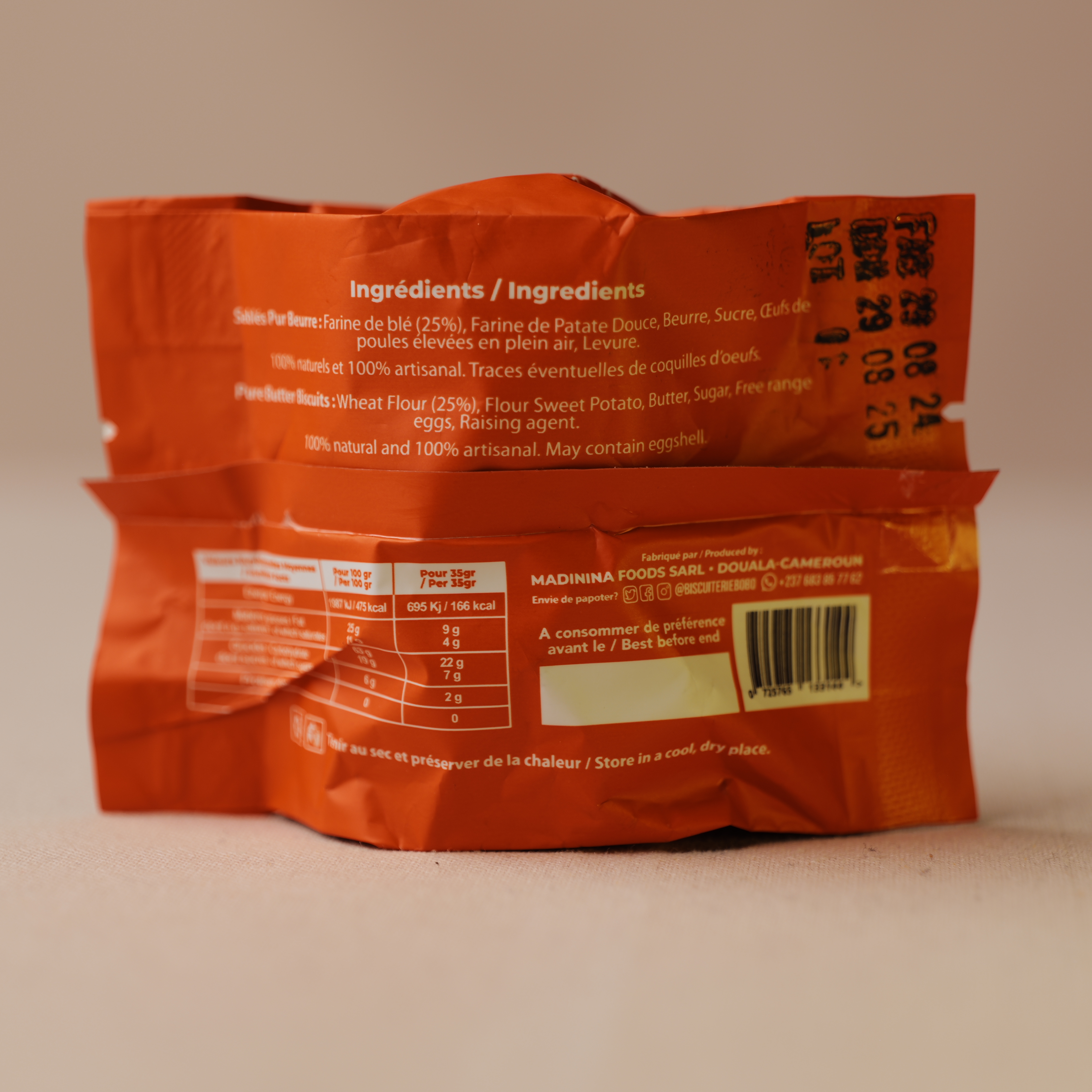 Lot de 3 Petits Sablés_Bobo Biscuits_Cameroun