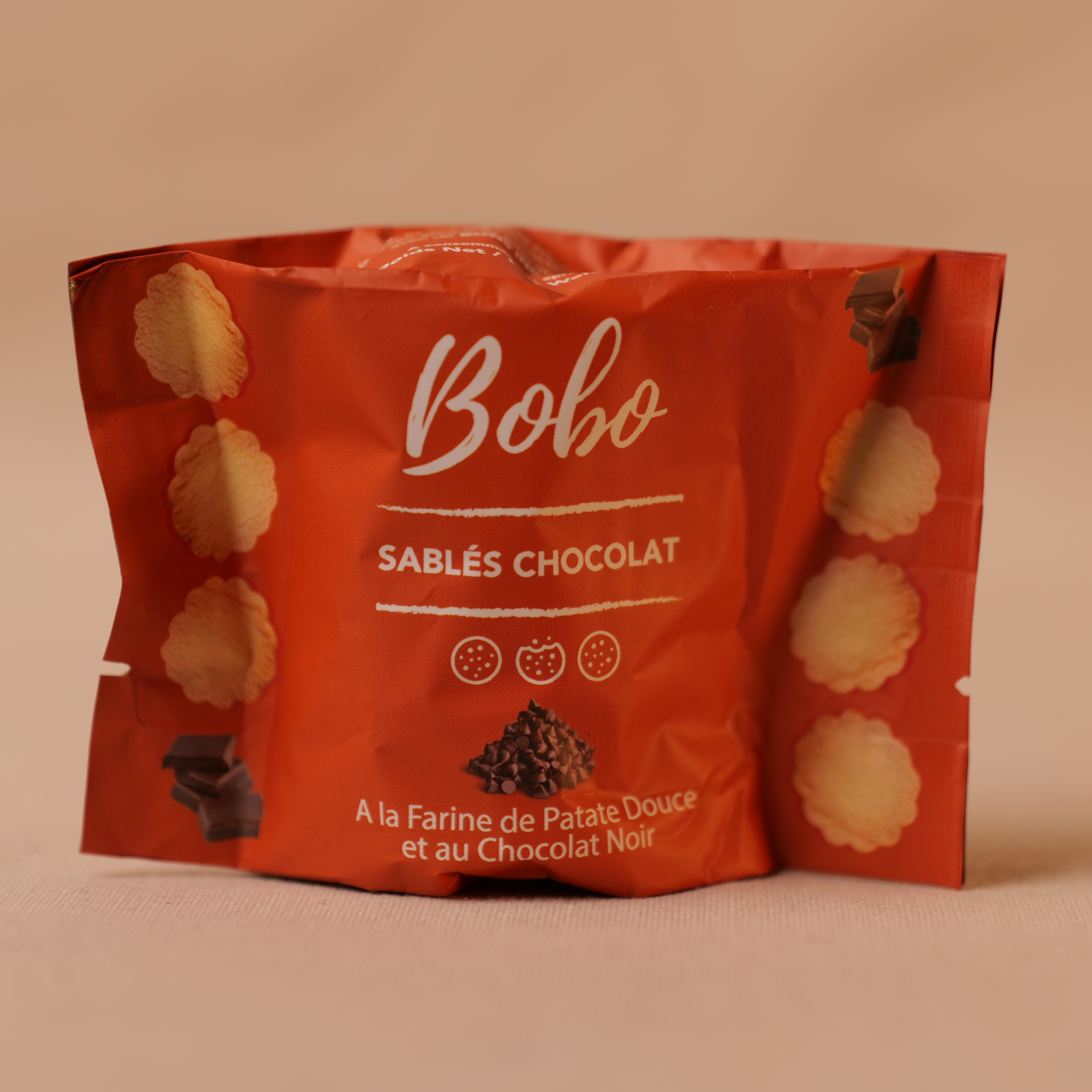 Lot de 3 Petits Sablés pépites de chocolat_Bobo Biscuits_Cameroun