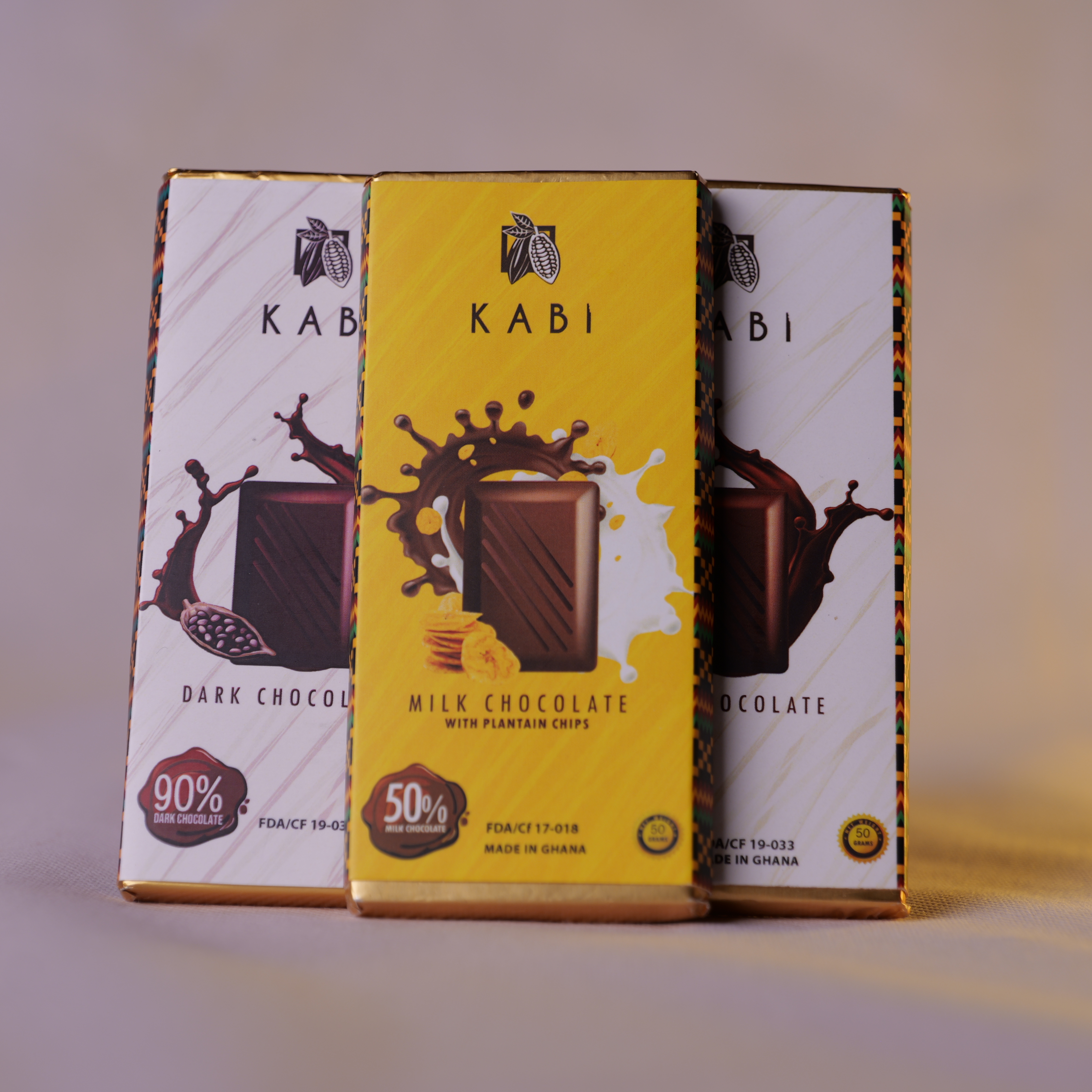 Tablette de chocolat au lait éclat de bananes plantain 50%_ Ghana