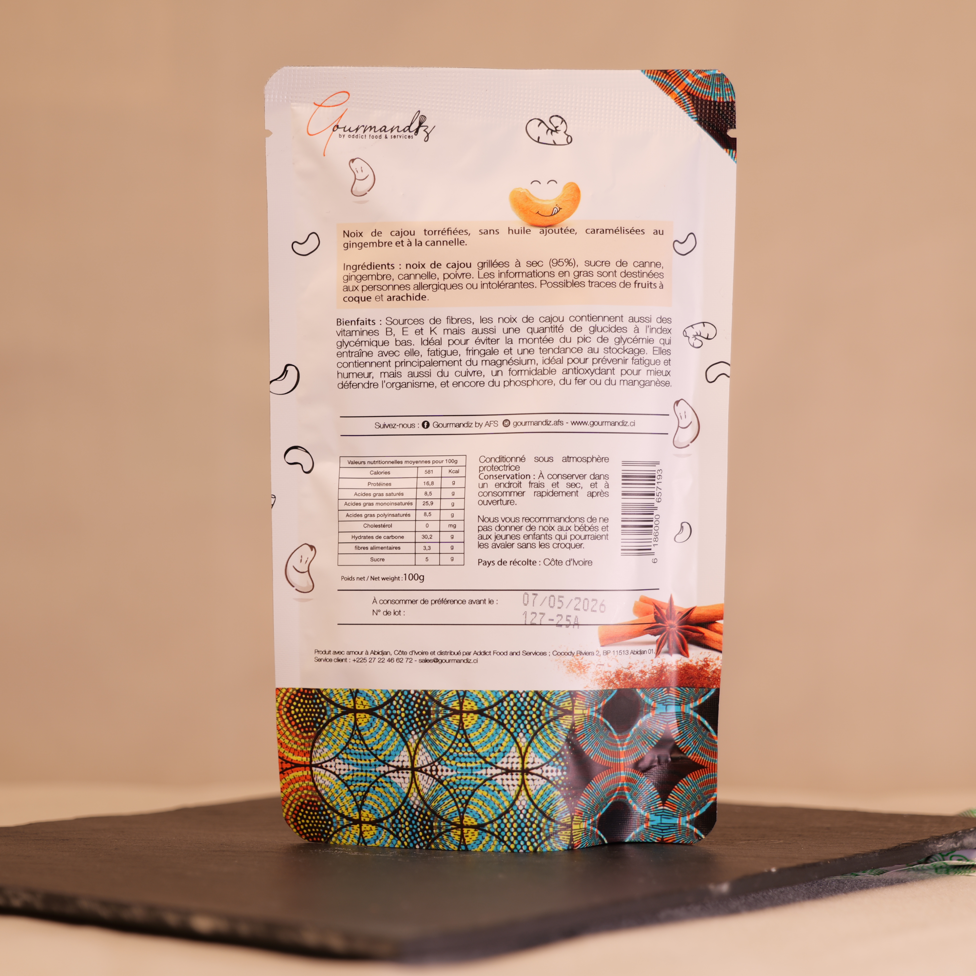 Noix de cajou caramélisées au gingembre _ Côte d'ivoire