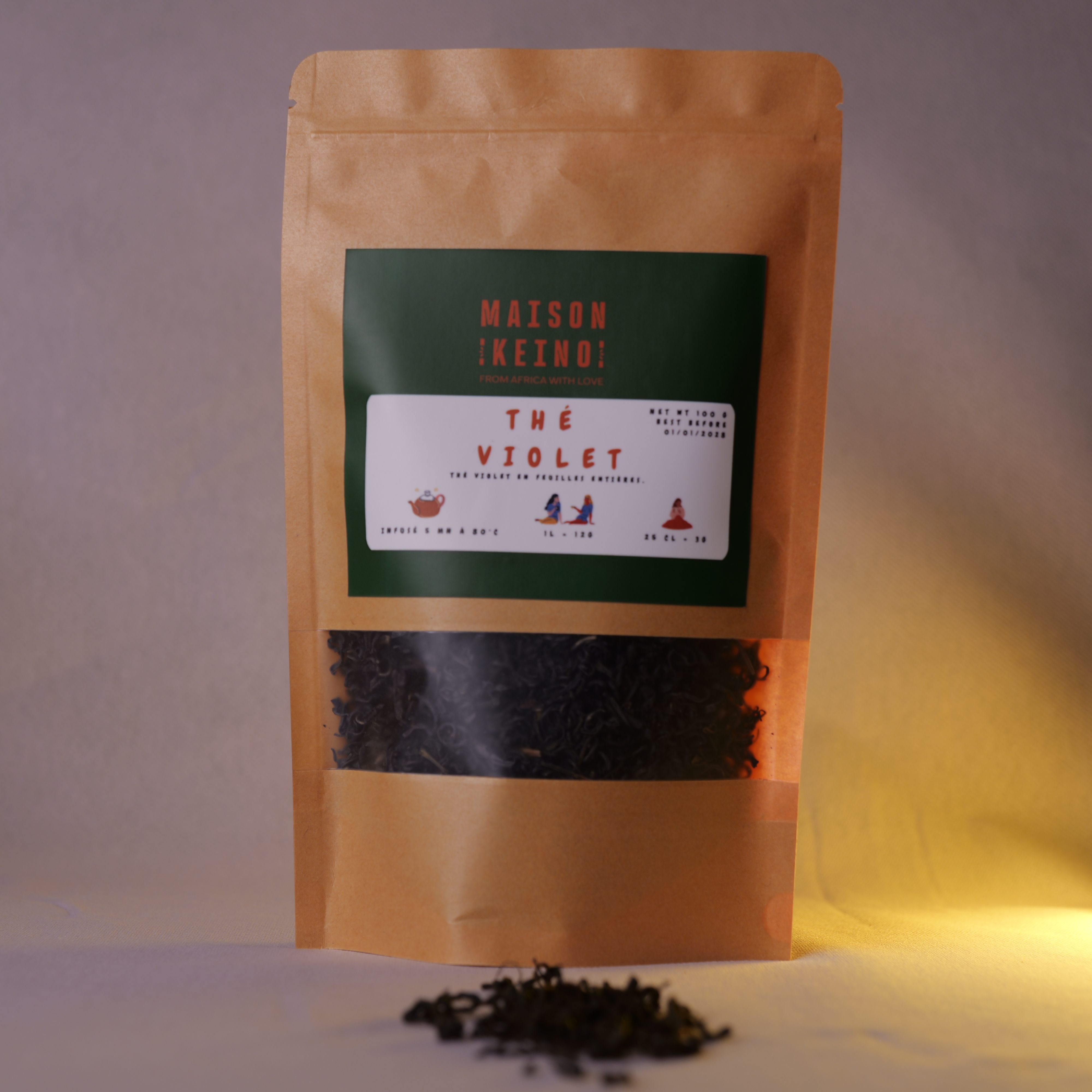 Thé violet 100 gr_ Maison Keino