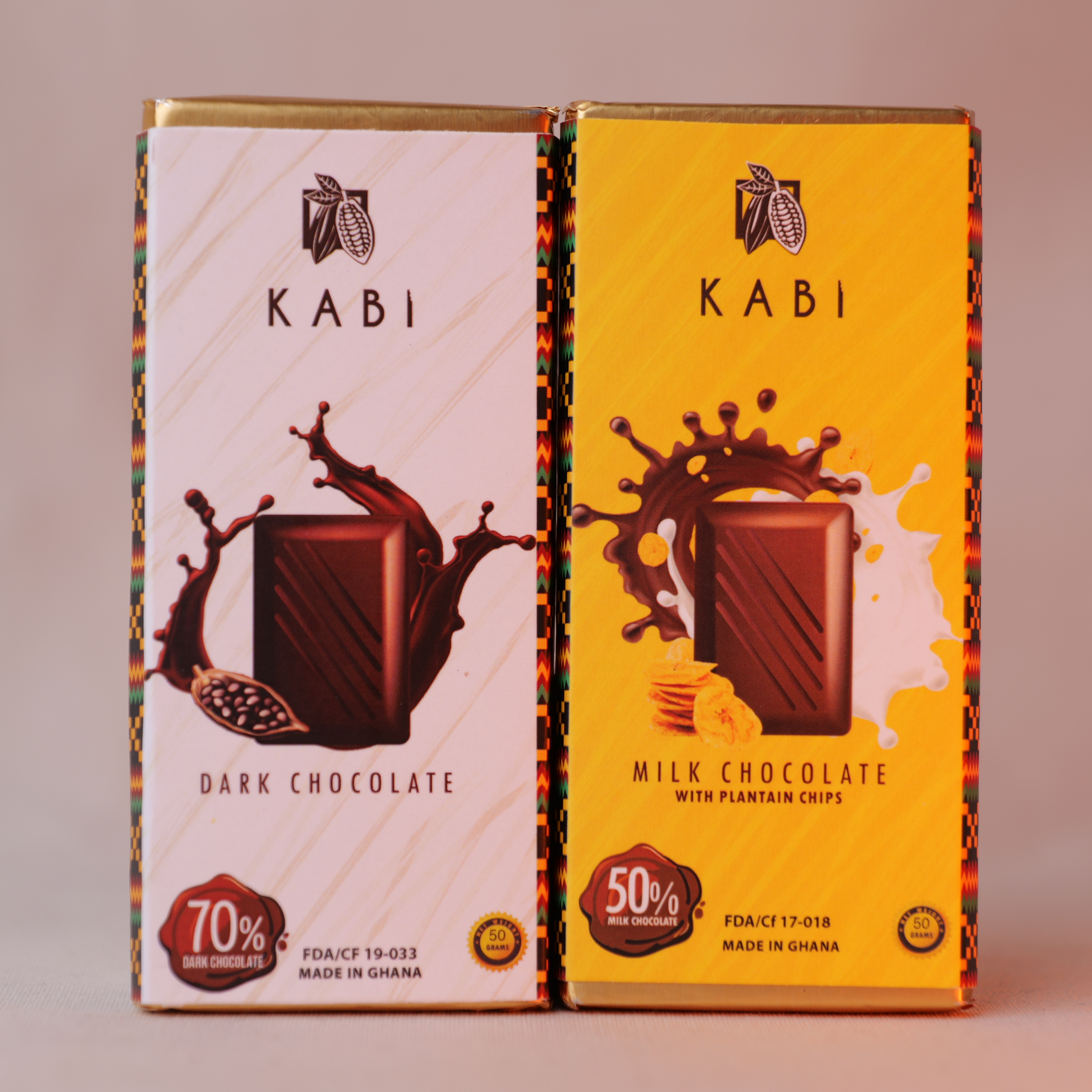 Tablette de chocolat au lait éclat de bananes plantain 50%_ Ghana
