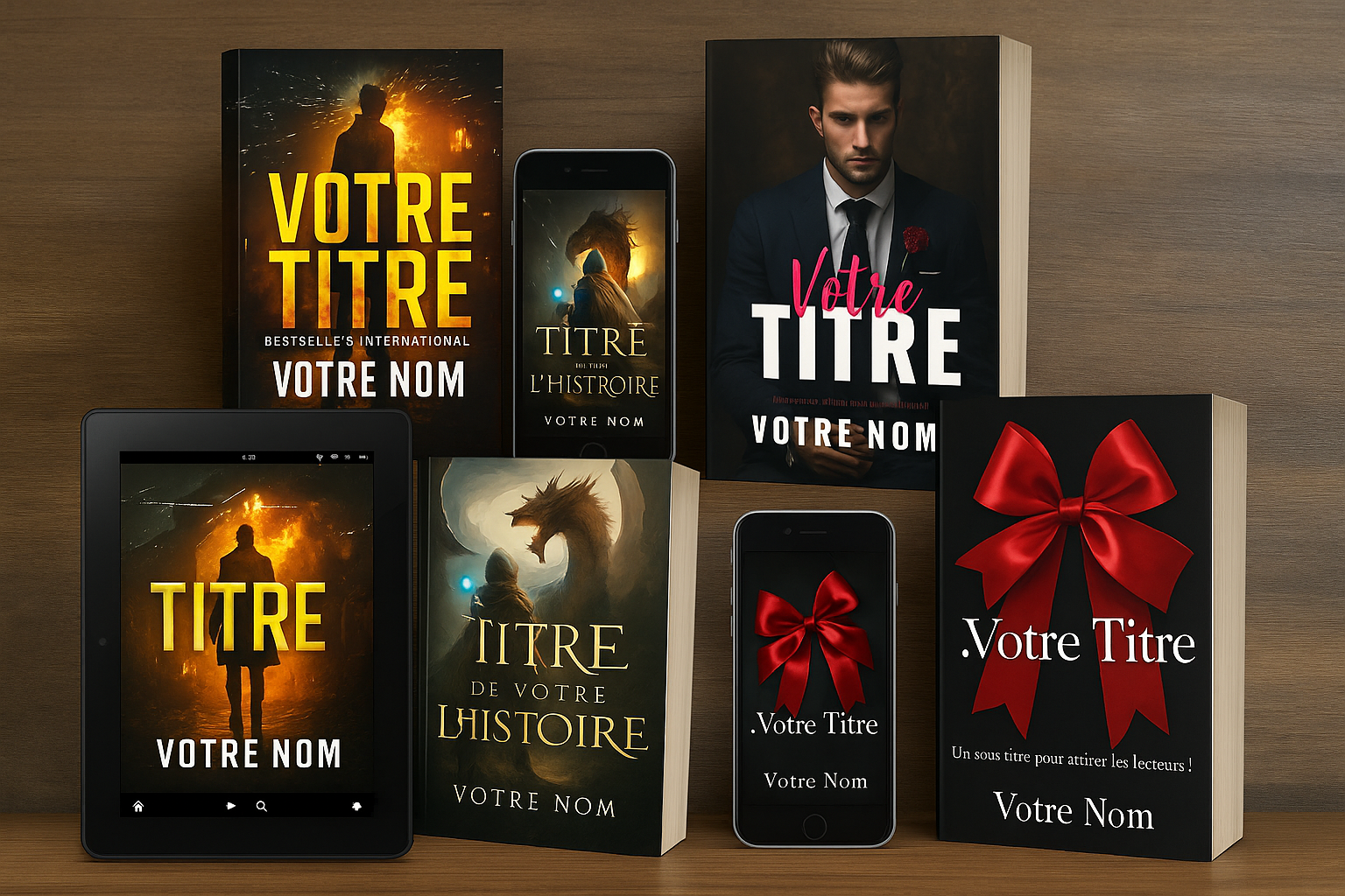 Pack : couverture roman + couverture ebook
