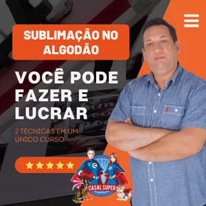Sublimação no Algodão SIM!