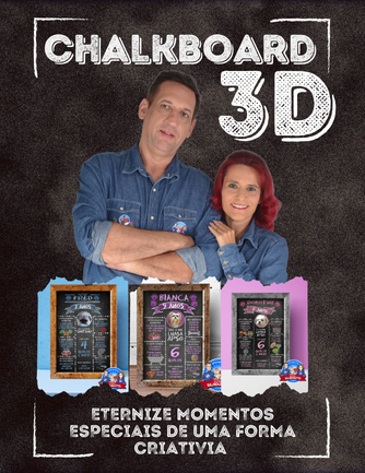 Quadros Chalkboard 3D - A nova forma de eternizar momentos