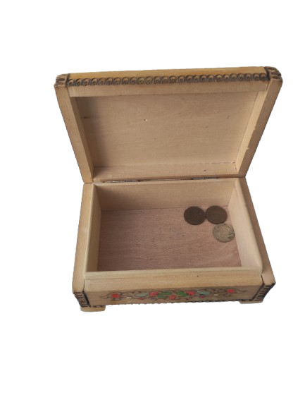 Ретро дървена кутийка – втора употреба
