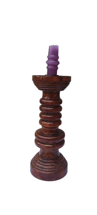 Ретро дървена свещ– втора употреба