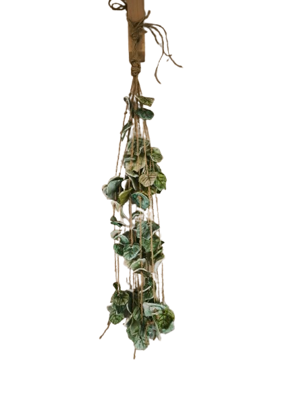 Пролетни Листа - наниз от глинени листа -- ръчна изработка