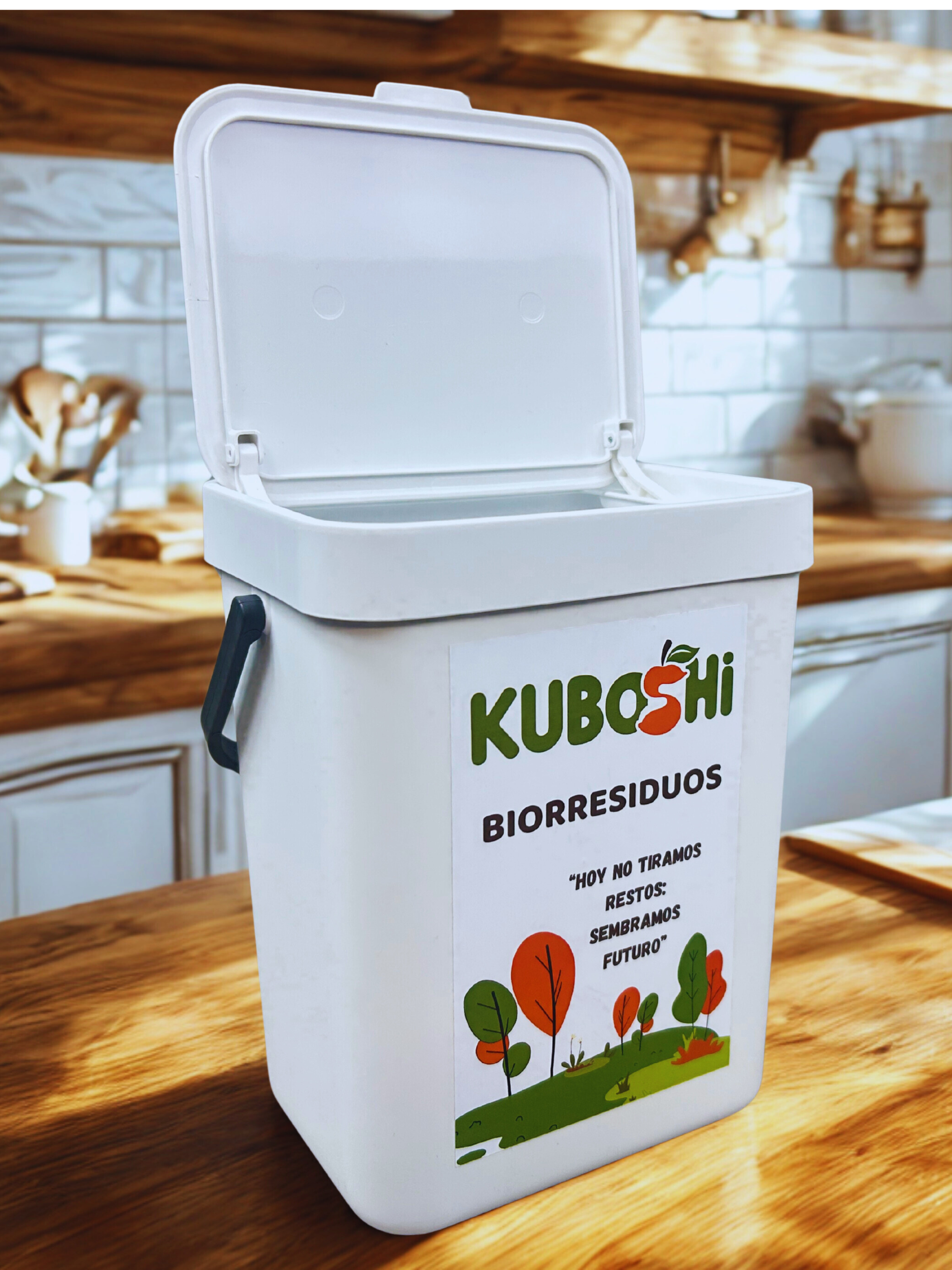 Cubo Kuboshi 3L – Recogida diaria de biorresiduos