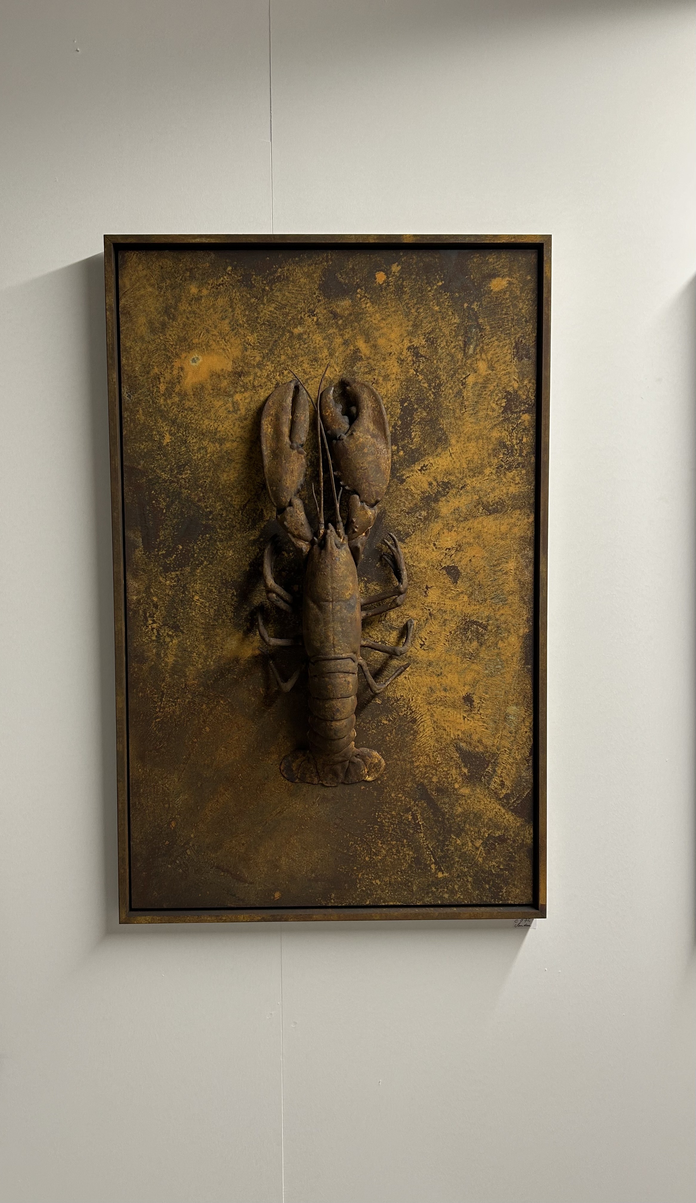 Framed Lobster Art