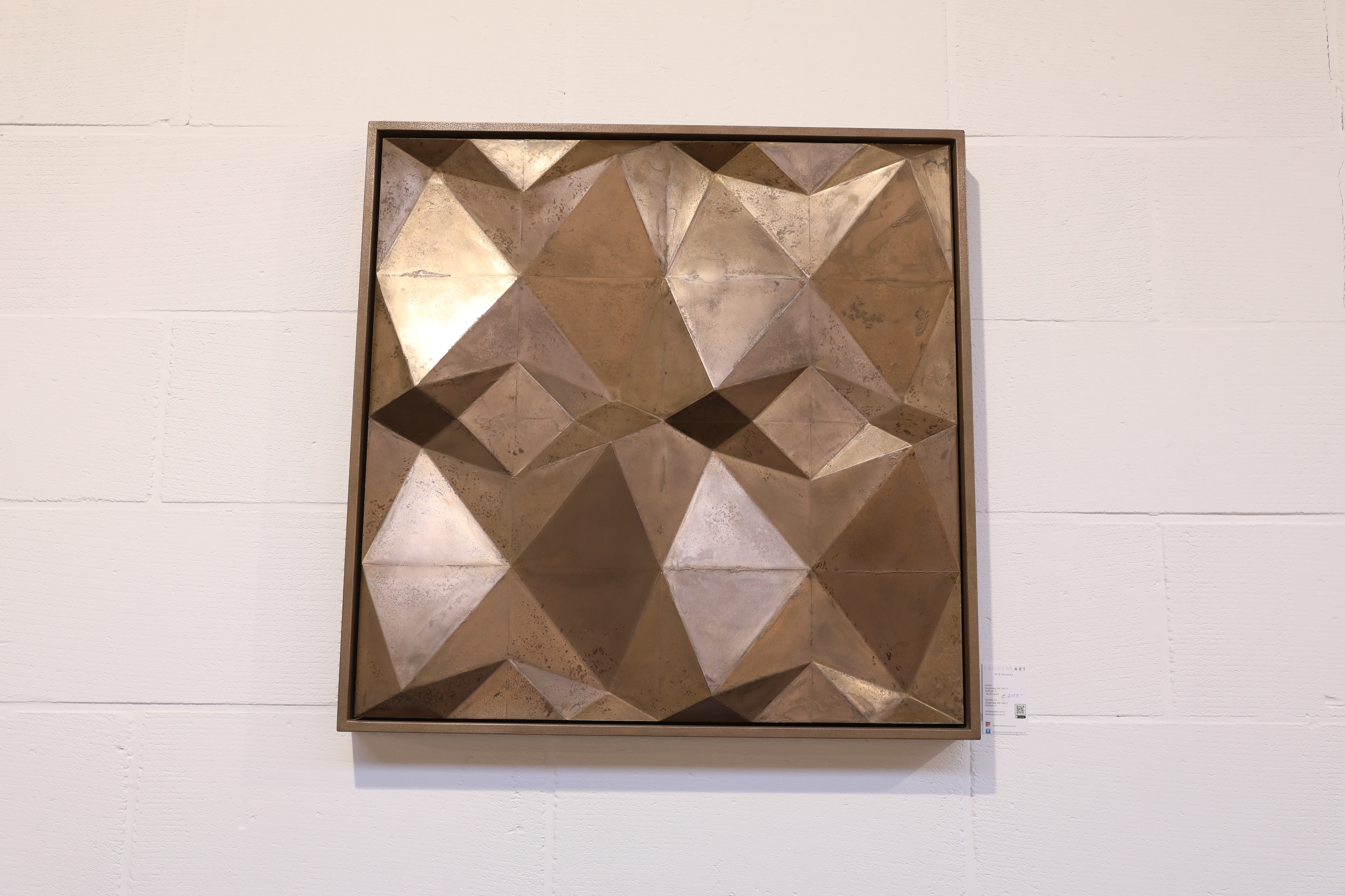 Bronzen Penta 3D kunstwerk