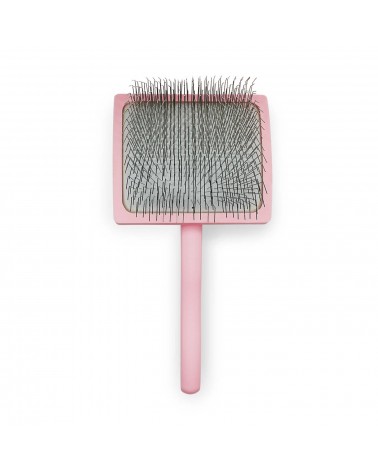 Yuup! Professional Pink Brush – profesionalus šepetys, rožinis ilgais lenktais dantukais