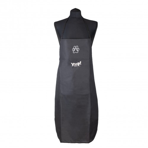 Yuup! Pink Grooming Apron -neperšlampanti prijuostė juodos spalvos.