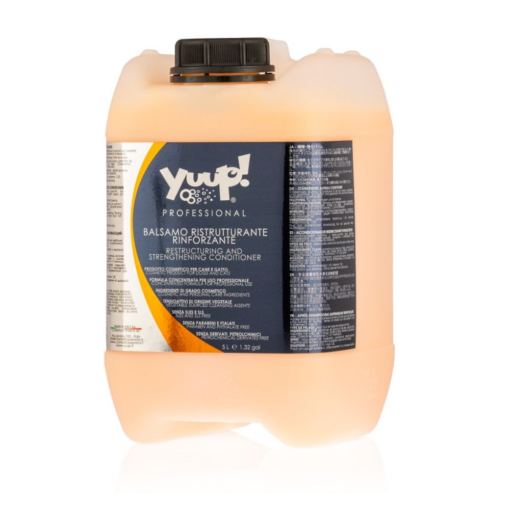 Yuup! Professional Restructuring and Strengthening Conditioner – intensyvus pažeistų, matinių ir plaukų kondicionierius, 1:20 koncentratas