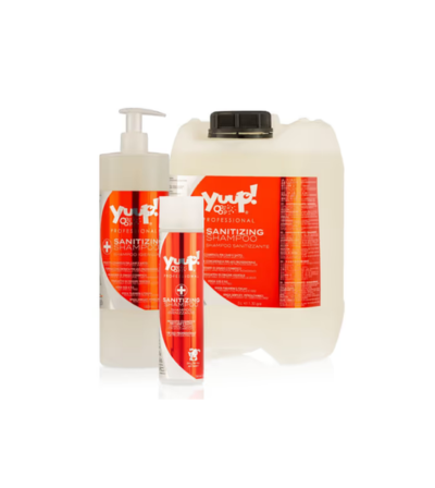 Yuup! Professional Sanitizing Shampoo – gydomasis šampūnas esant dermatitui ir kitom odos problemom/alergiškiems.