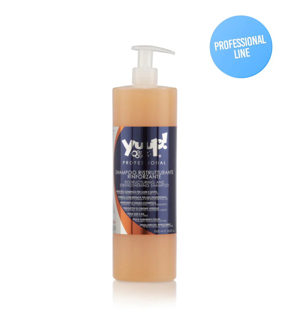 Yuup! Professional Restructuring and Strengthening Shampoo - ilgam, silpnam, pažeistam plaukui šunims ir katėms