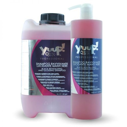 Yuup! Black Revitalising & Glossing Shampoo - šampūnas ryškinantis tamsios spalvos plaukus šunims ir katėms