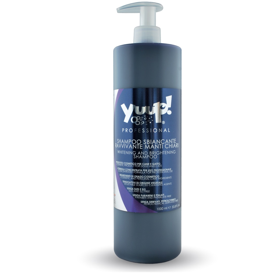 Yuup! Professional Whitening & Brightening Shampoo – šampūnas ryškinantis baltą kailiuko spalvą šunims ir katėms