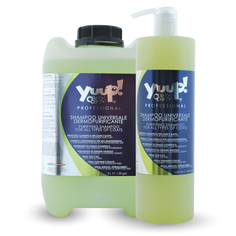 Yuup! Professional Purifying Shampoo  – „All Coat“ giliai valantis šampūnas, koncentruotas 1:20