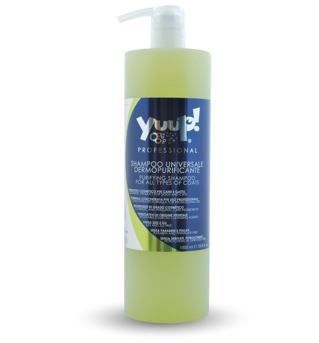 Yuup! Professional Purifying Shampoo  – „All Coat“ giliai valantis šampūnas, koncentruotas 1:20