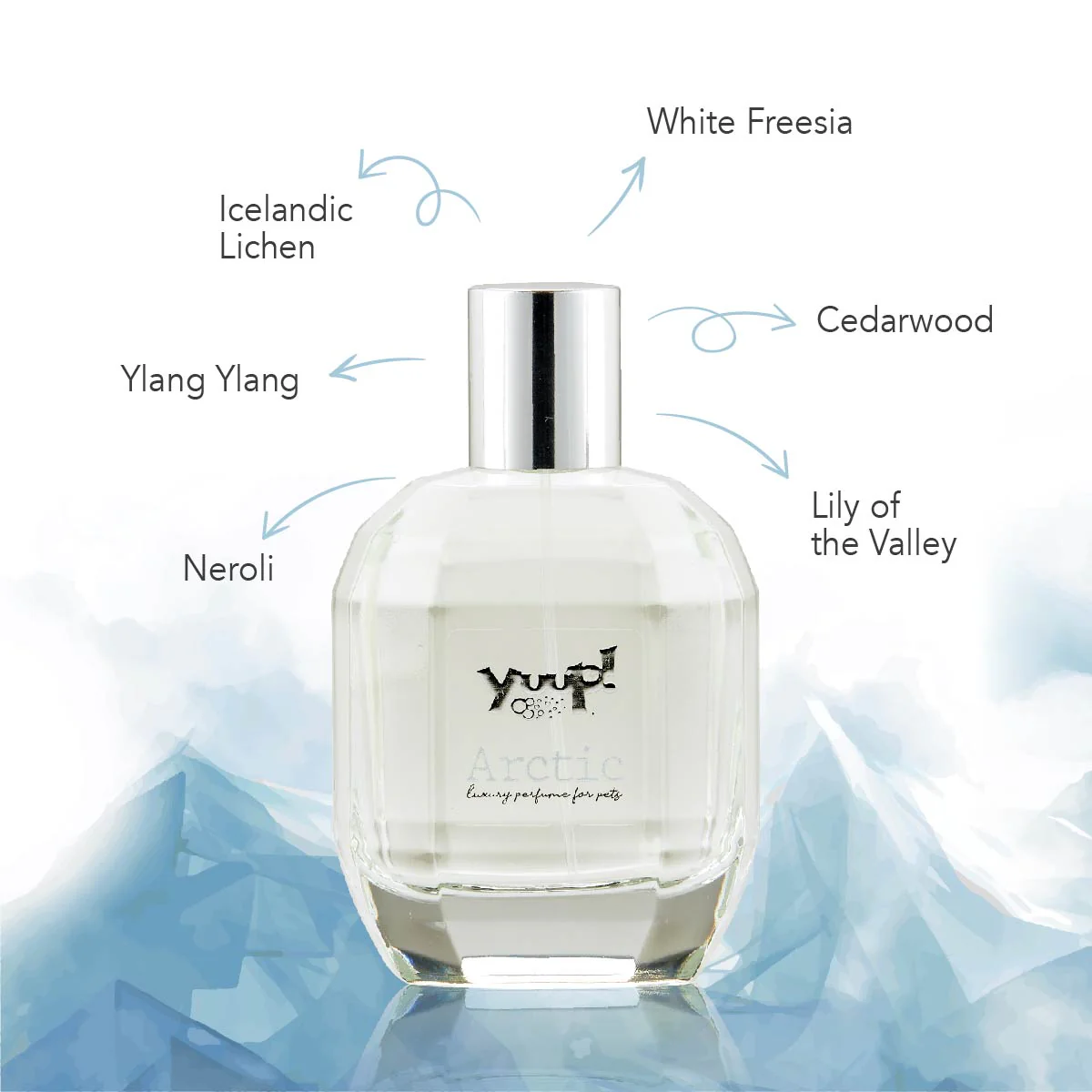 Yuup! Arctic 100ml -prabangūs kvepalai šunims ir katėms.